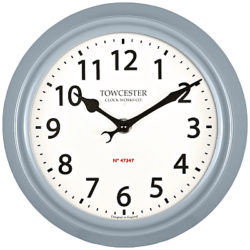 Acctim Shelton Dusk Outdoor Wall Clock, Dia.21.5cm Blue